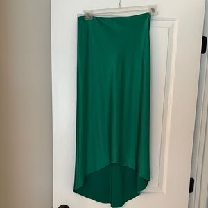 Alice + Olivia High Low Green Skirt